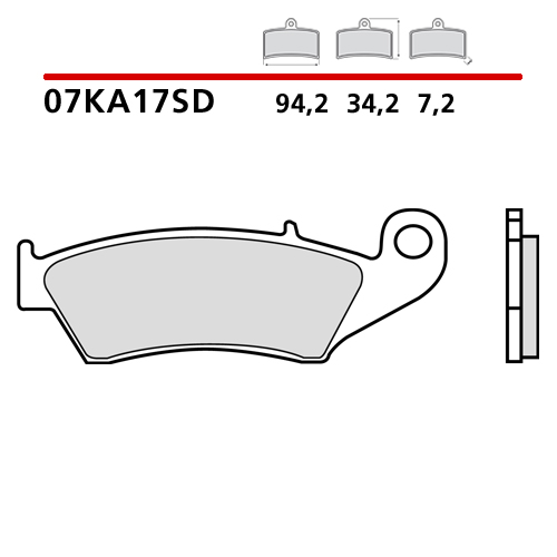 Brake pads Brembo Kawasaki KX 450 F (06-23) front standard 07KA17SD
