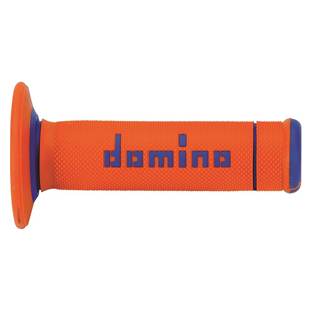 Pair of Grips off-road Domino A190 X-Treme - orange blue