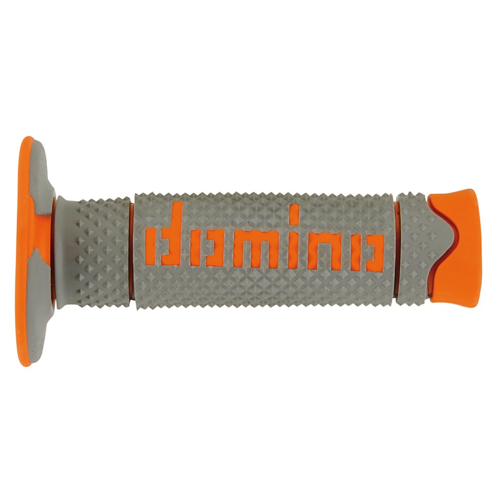 Pair of Grips off-road Domino A260 - grey orange