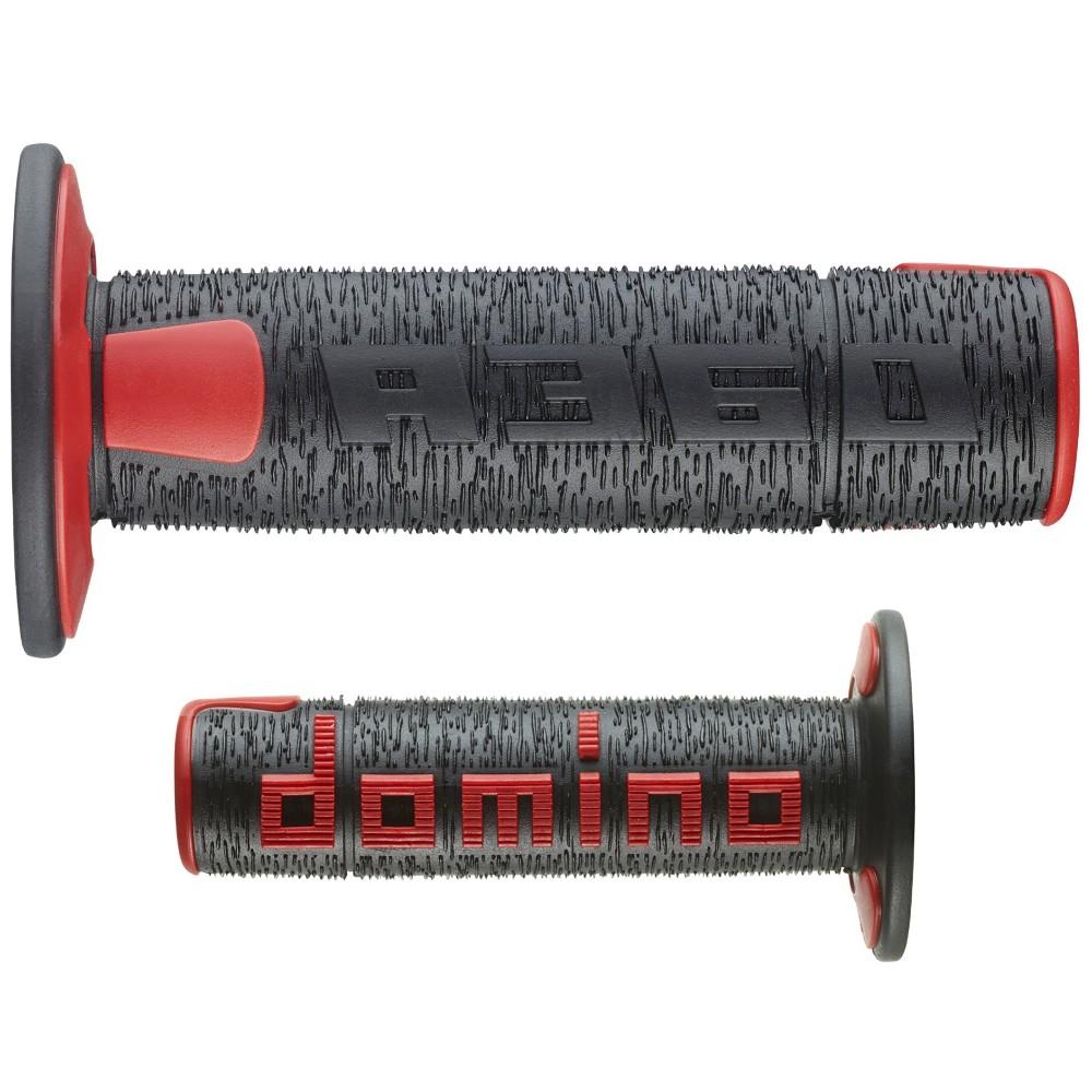 Pair of Grips Domino A360 - black red A3604042A7