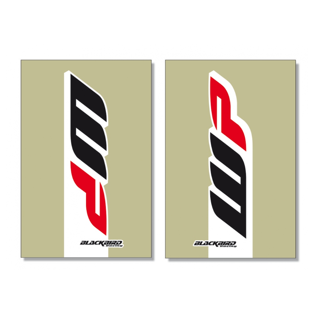 Kit sticker for WP 2017 fork guard with transparent background BL-5045W1