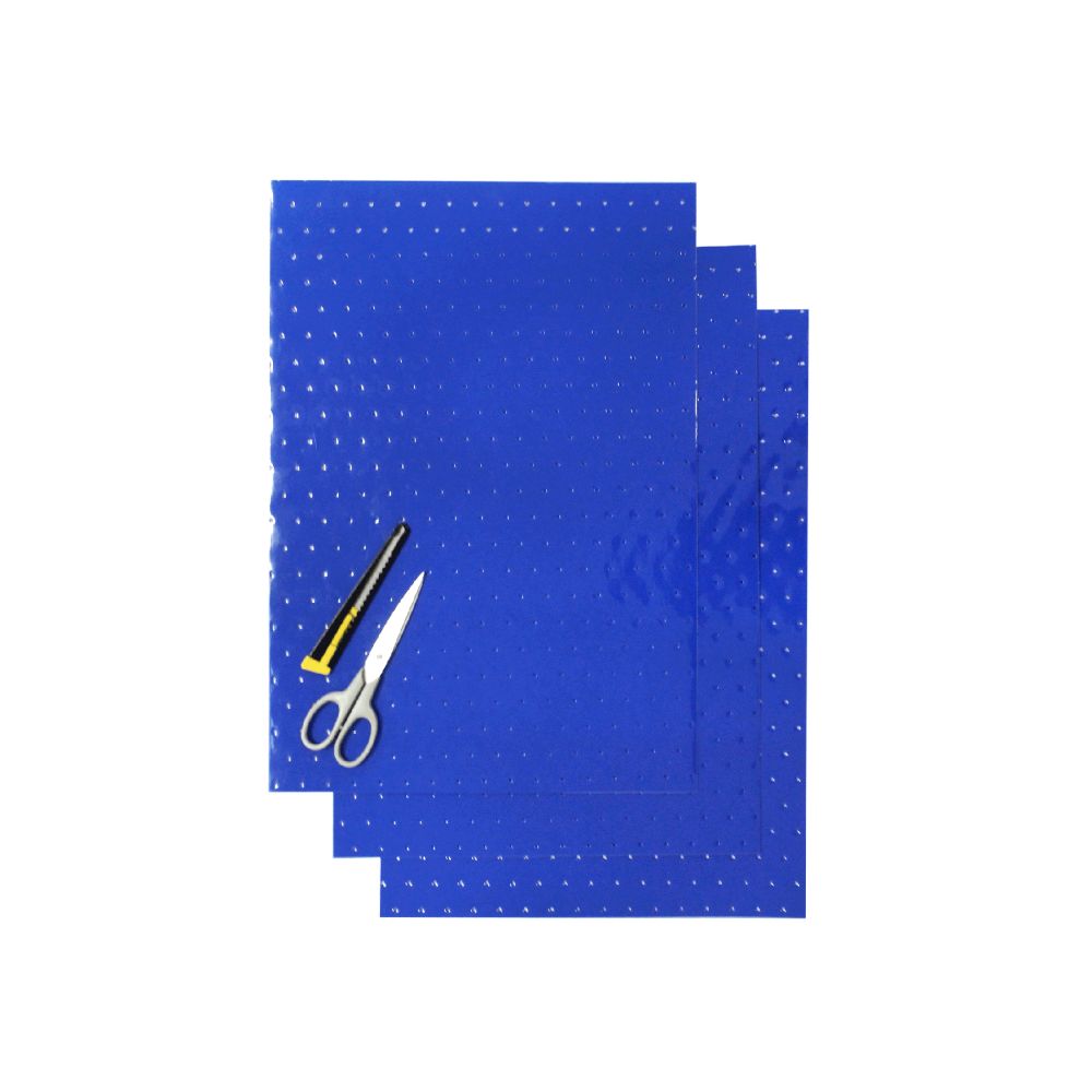 Crystall adhesive sheets blue with holes BL-5052/70
