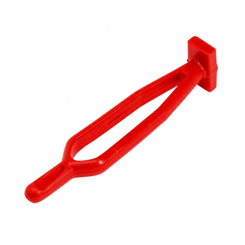 Side stand rubber strap short red