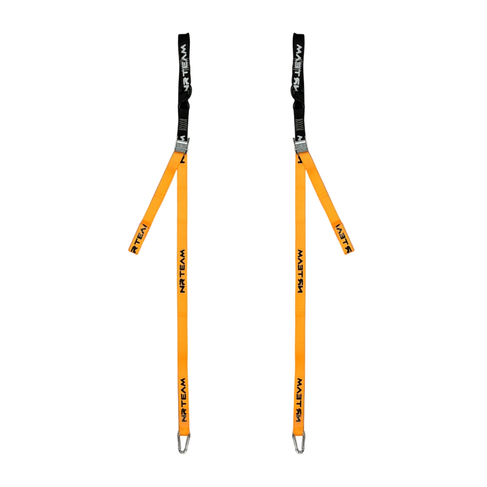 Pair of motorcycle straps Tie Down 38mm NRTeam orange