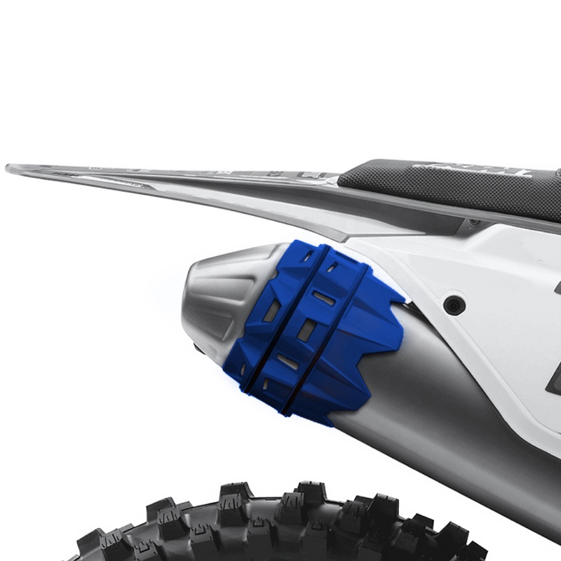 Universal exhaust silencer guard 2 tempi Exed - blue E-UEP-B