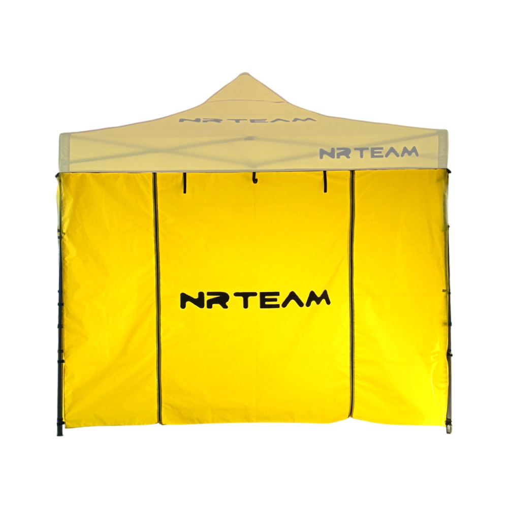 Gazebo front wall with door - yellow