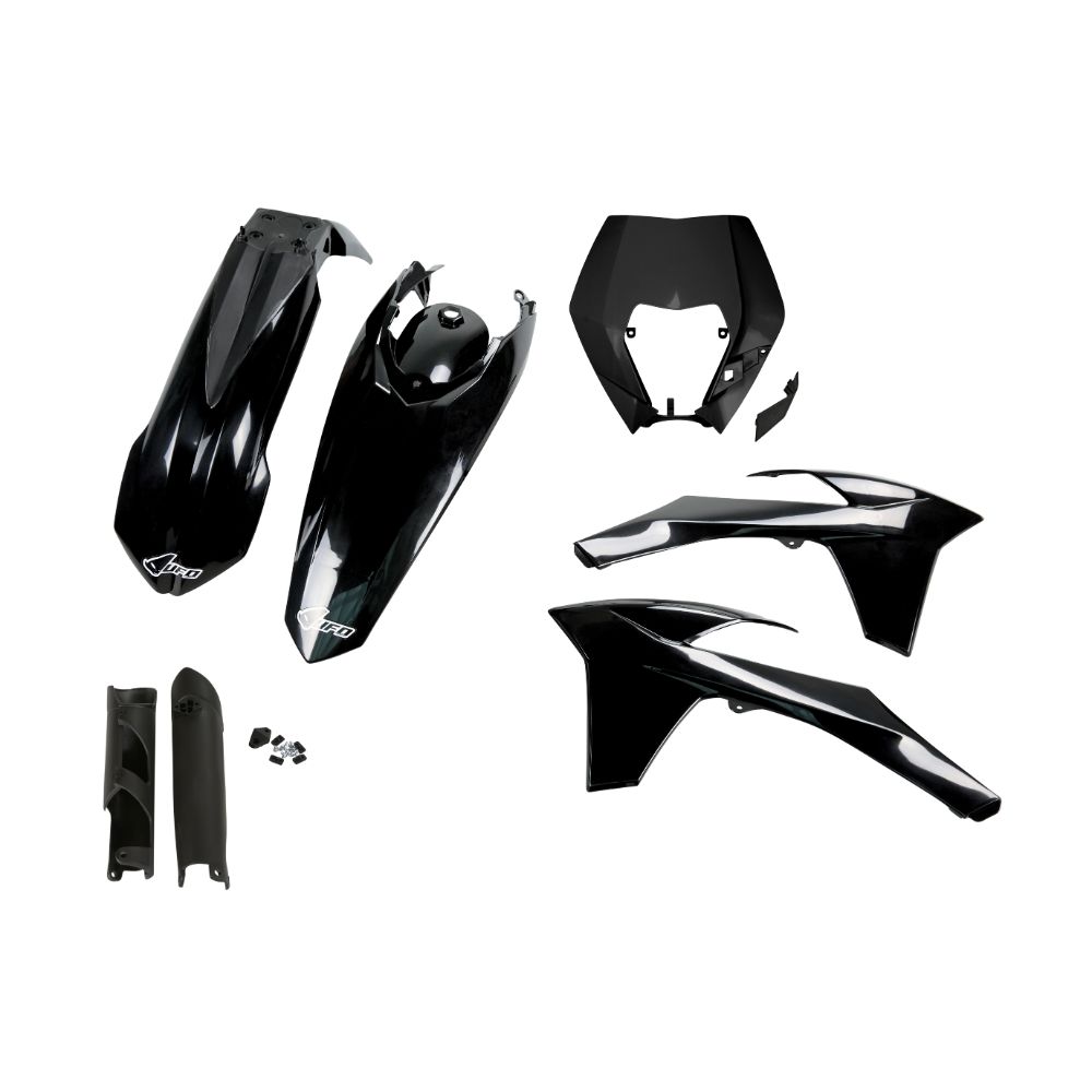 Plastics kit KTM 250 EXC (12-13) - colour black KTKIT521F-001