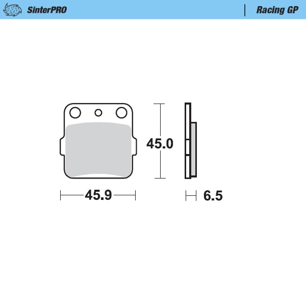 Brake pads Moto Master Yamaha YZ 85 (02-25) rear GP MM-091012
