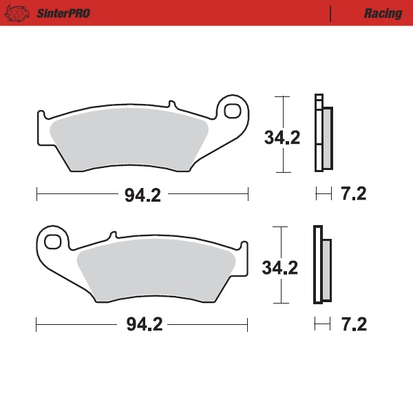 Brake pads Moto Master Kawasaki KX 450 F (06-23) front racing MM-093411