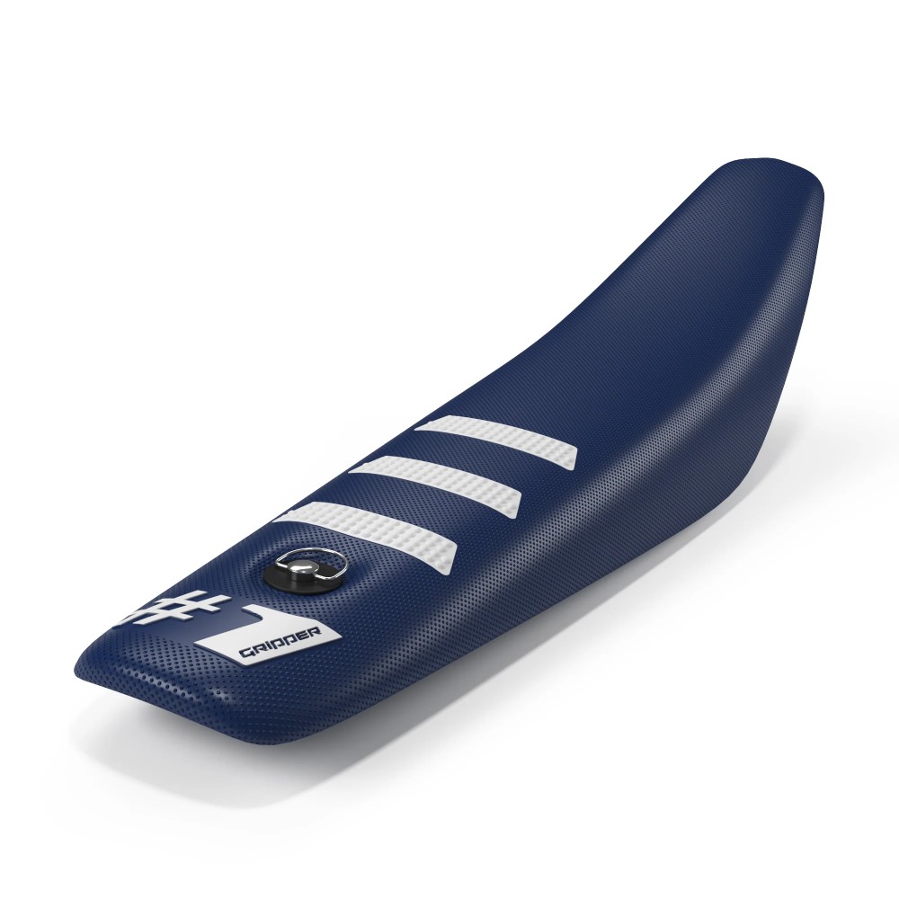 Universal seat cover Onegripper - Mini Light Rib blue scuro and white