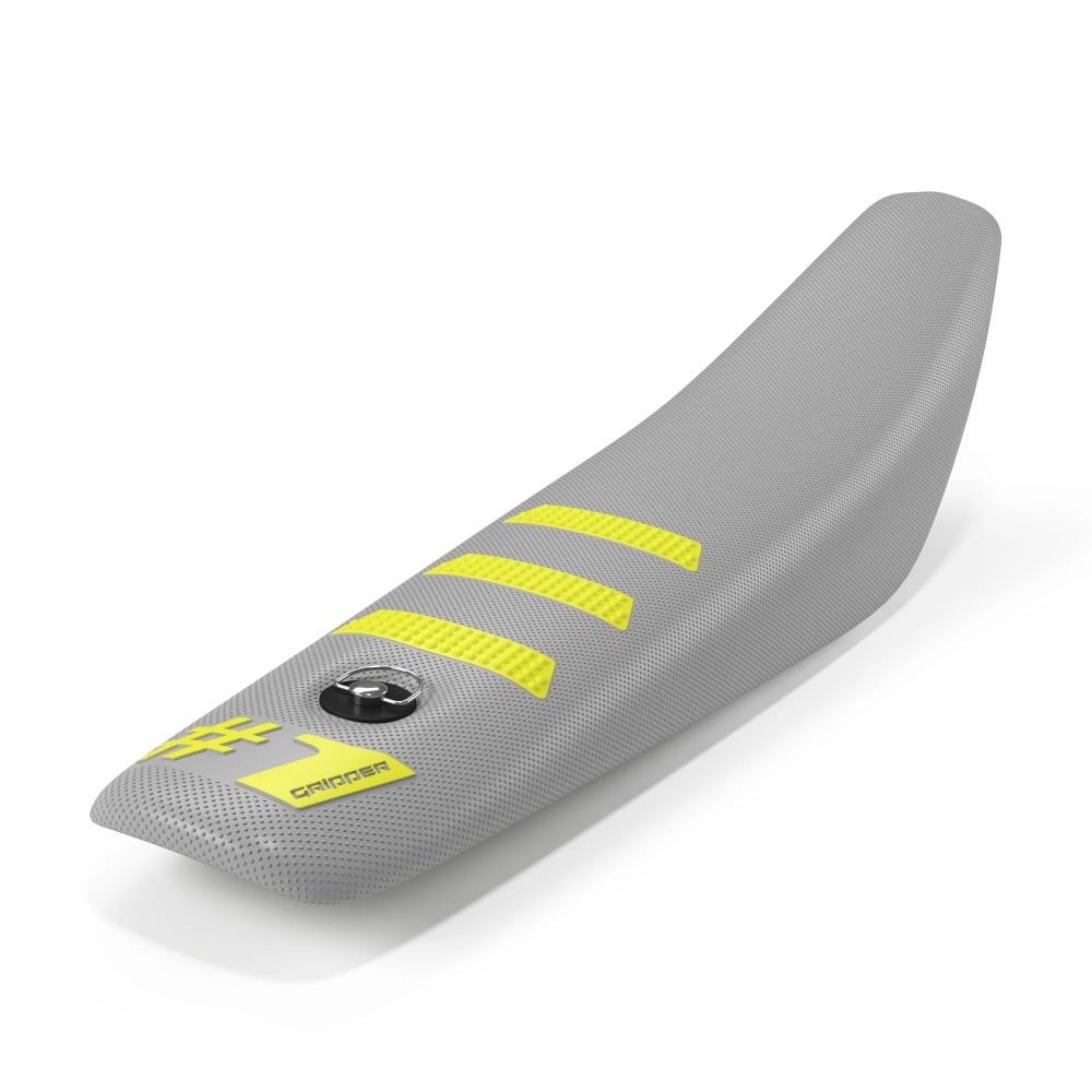 Universal seat cover Onegripper - Mini Light Rib grey chiaro and yellow