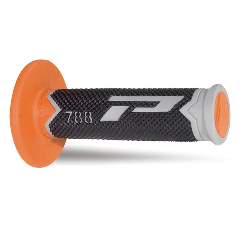 Pair of Grips off-road Pro Grip 788 - grey black orange