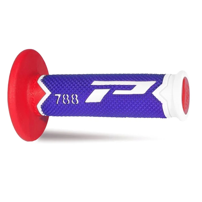 Pair of Grips off-road Pro Grip 788 - white blue red