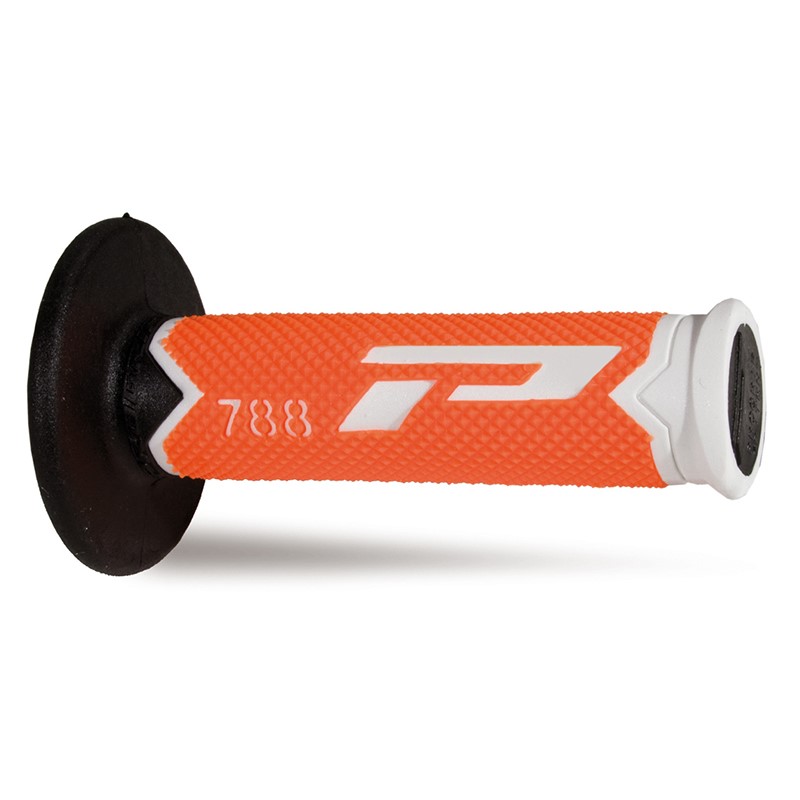 Pair of Grips off-road Pro Grip 788 - white neon orange black