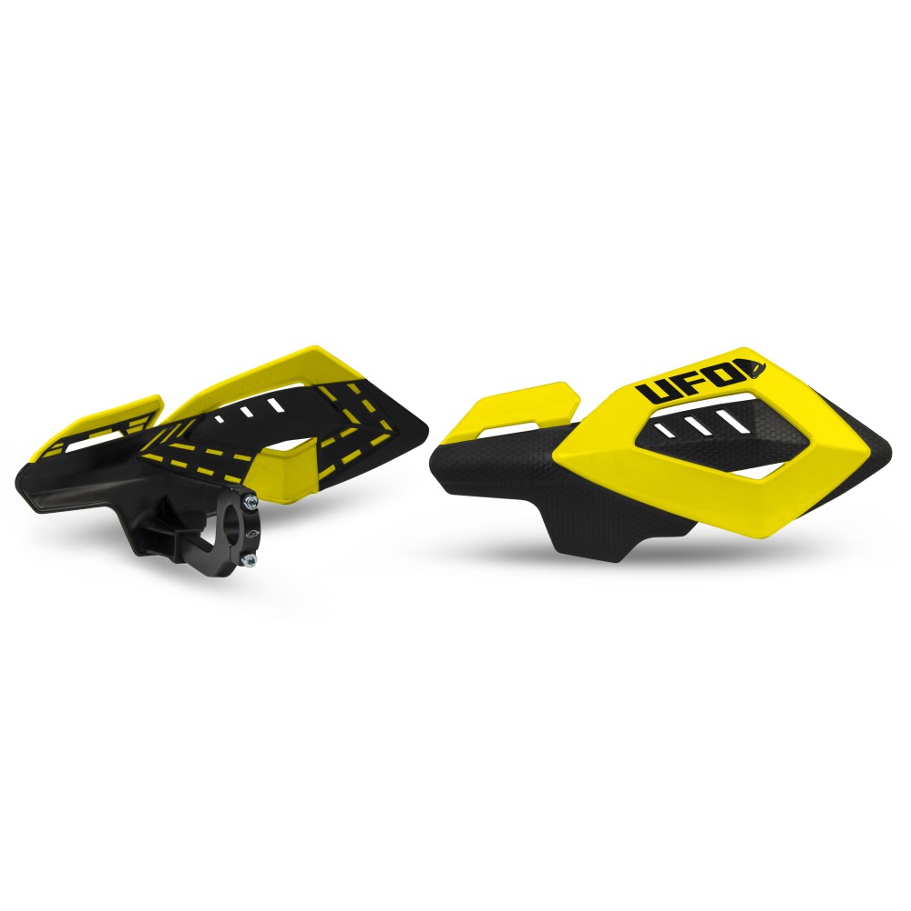 Pair of handguards UFO ARCHES universal yellow