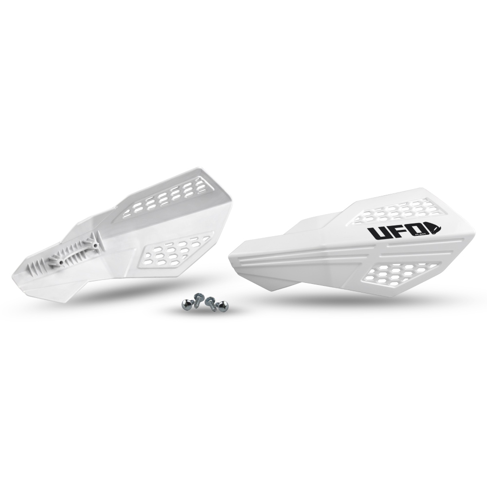 Pair of handguards UFO HORUS for lever mounts white PM01675-041