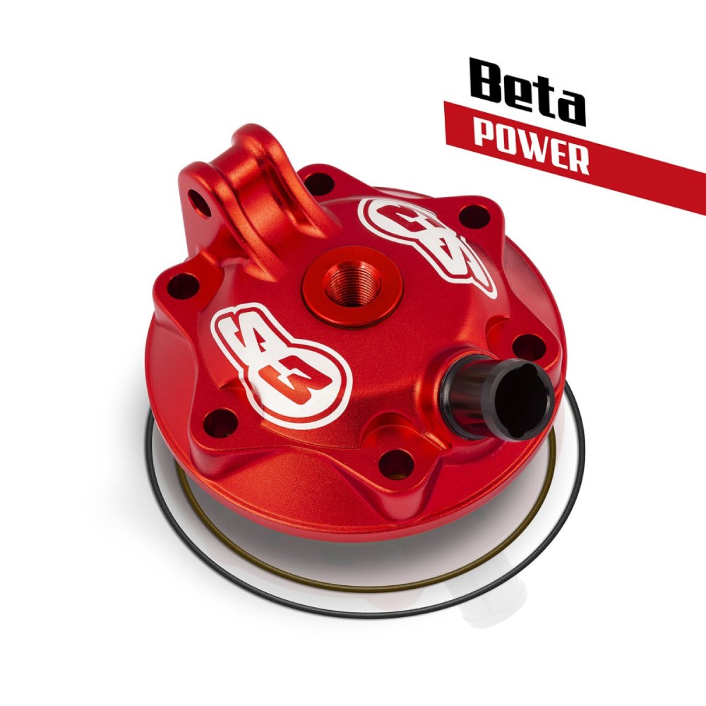 Cylinder head S3 Beta RR 300 (22-26) - Power red PWR-B73-300-R