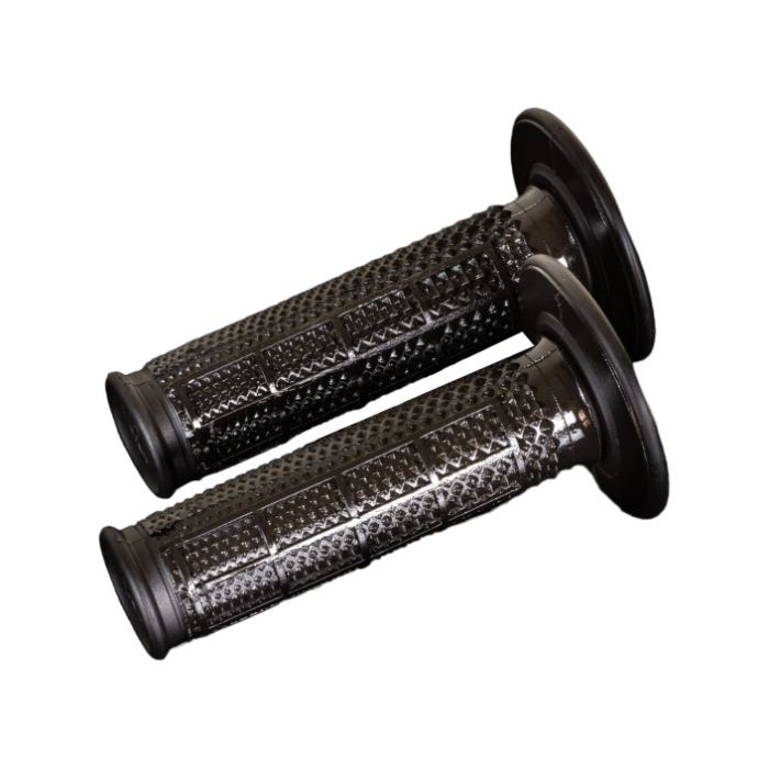 Pair of Grips off-road Renthal Dual Half Waffle Tapered - black