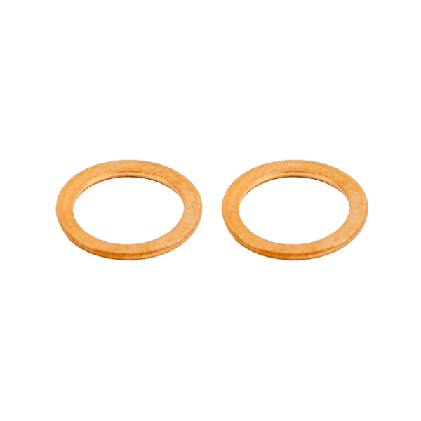 Pair of M10 copper washers for brake line
